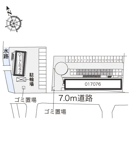 ★手数料０円★加古川市平岡町一色　月極駐車場（LP）